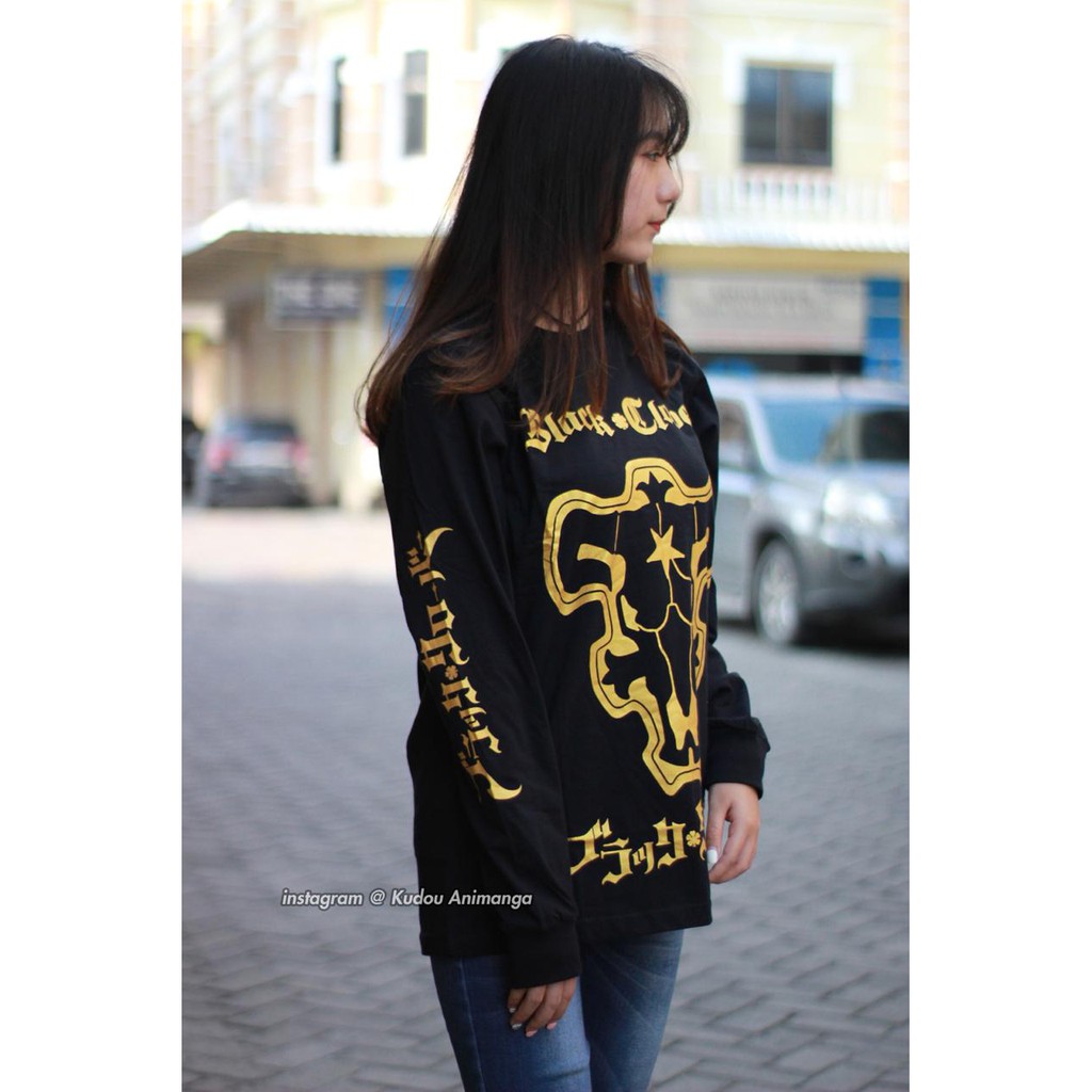 Longsleeve Blackbull Gold Black Clover