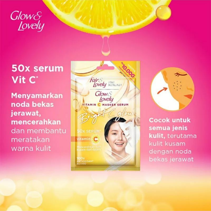 Fair&amp;Lovely Bright C Glow Sheet Mask