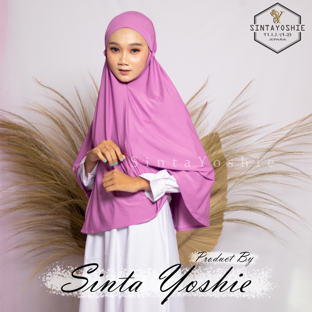 [COD] SintaYoshie -Kerudung Bergo Jersey Tali Jilbab Instan Jersey Jumbo Premium Khimar Jersey Instan Malay