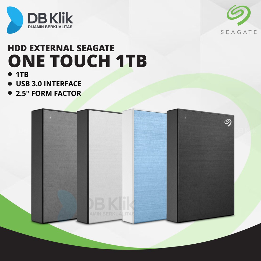 Harddisk External SEAGATE One Touch 1TB USB3.0 2.5&quot;- HDD One Touch 1TB