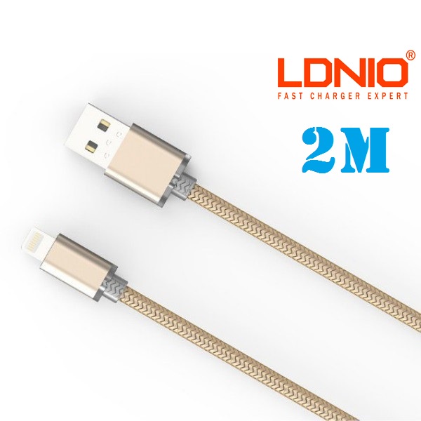 LDNIO LS17 Kabel Data IPhone Charger Lightning 2.1A 2M