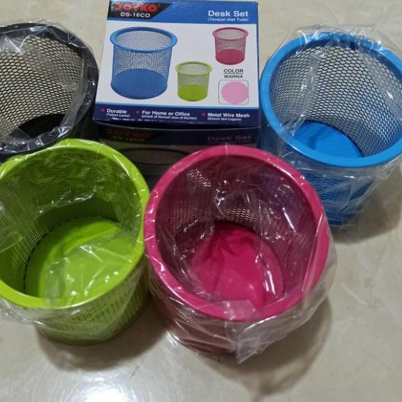 

Terlaris 8S80K Tempat wadah kaleng pensil pulpen bulat besi 68 Terbatas