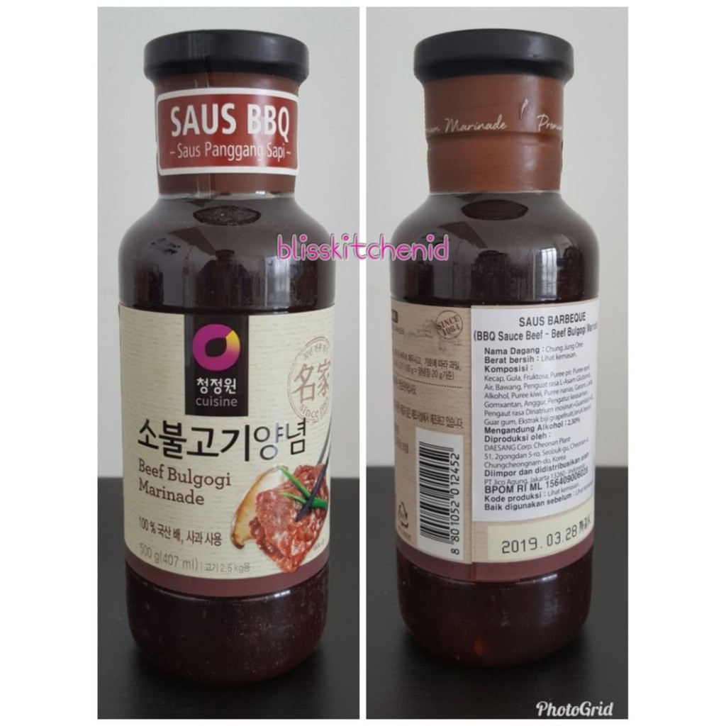 

bumbu bulgogi chung jung one 500gr