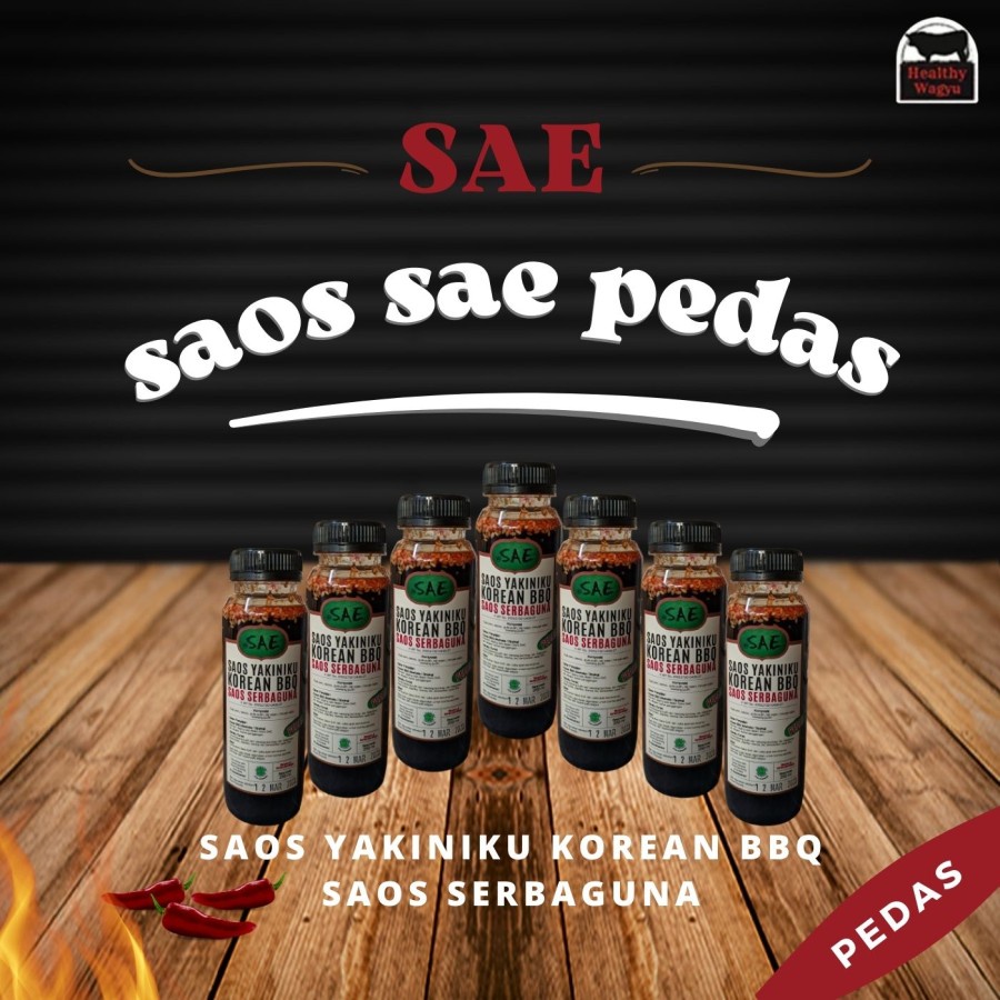 

LAKU Sae Yakiniku Saos Serbaguna Rasa Pedas 250ml Healthy Wagyu