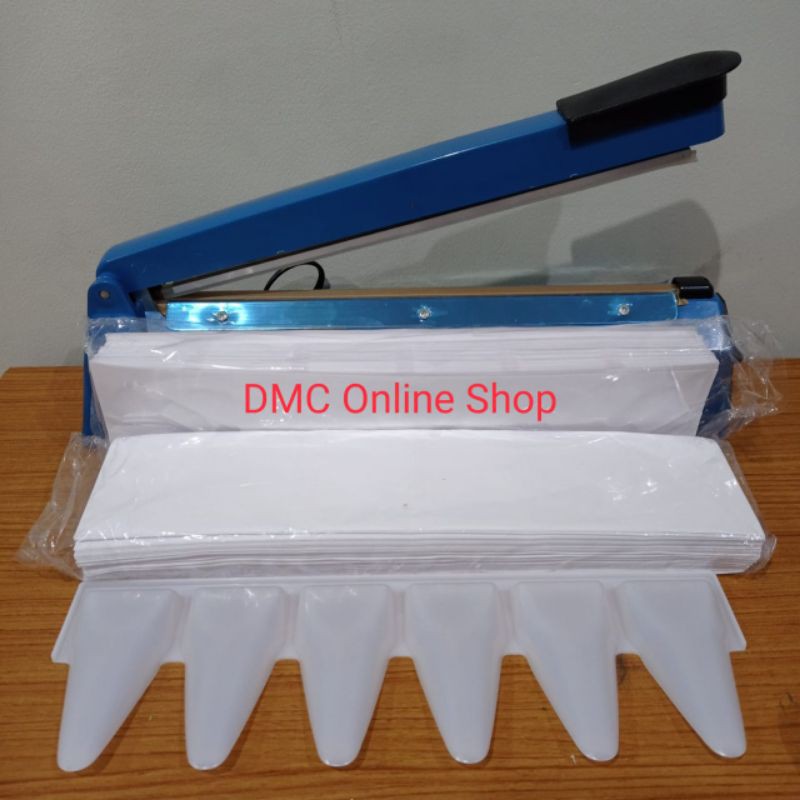 paket kertas puyer polos + alat press + sendok puyer