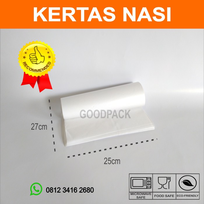 

Kertas Bungkus Nasi / @100pcs