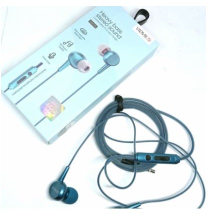 Earphone vidvie s wired 3.5mm stereo bass with microphone for phone laptop pc hs-024 hs024 - in ear earbuds