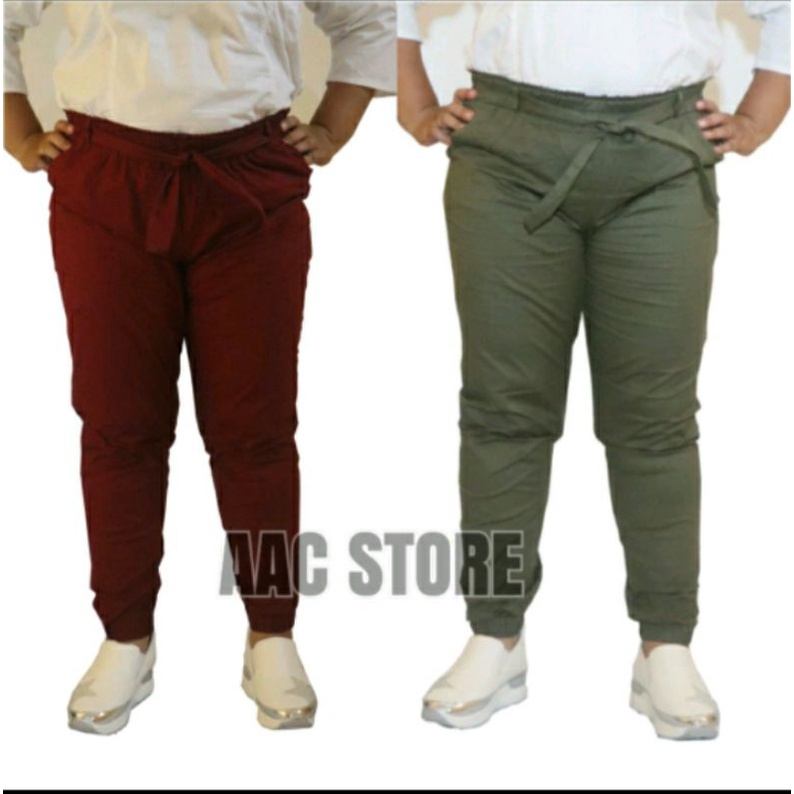 Jogger Pants Katun Stretch Jumbo XXL - XXXL