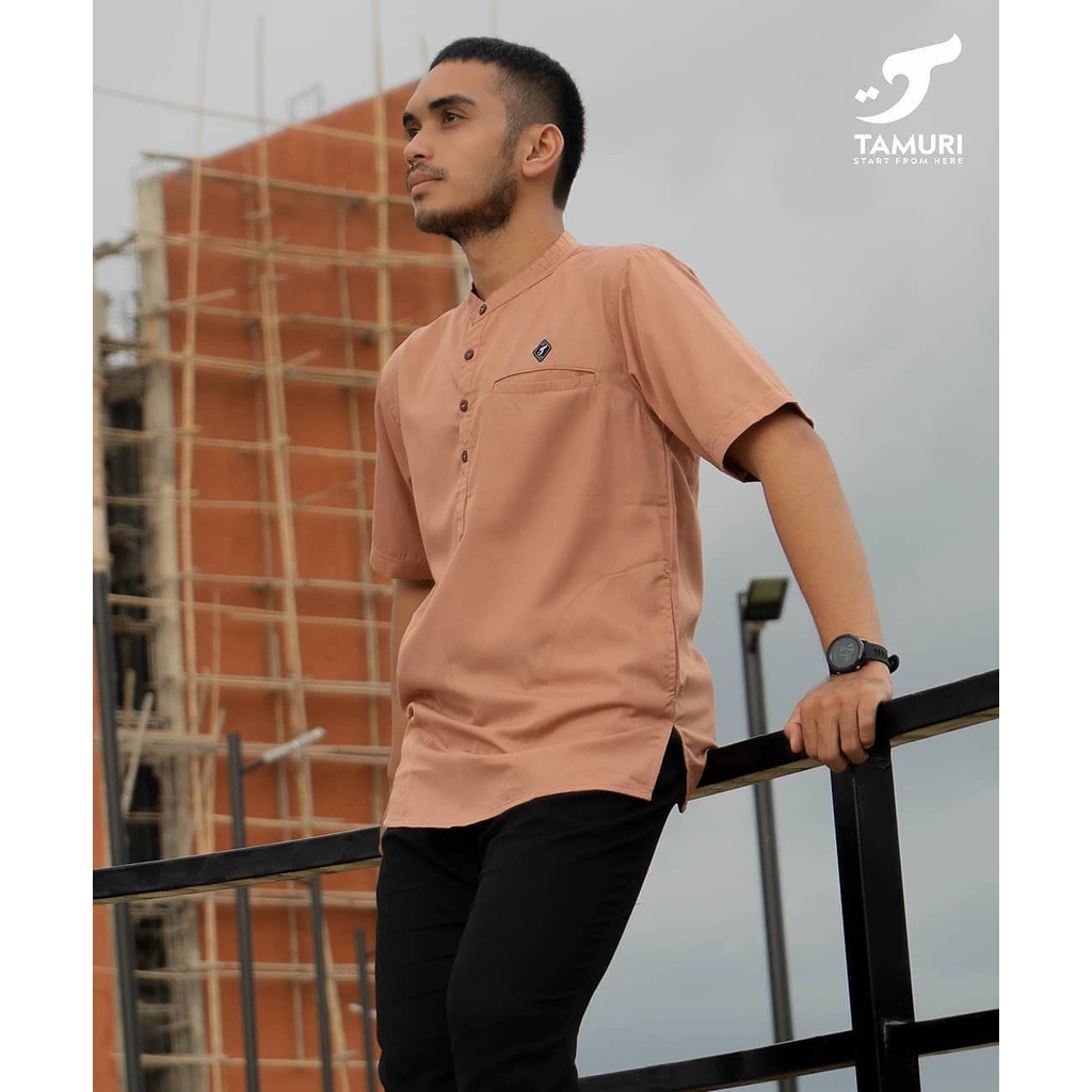 Termurah Kemeja Koko Distro Brand Tamuri Coklat Susu