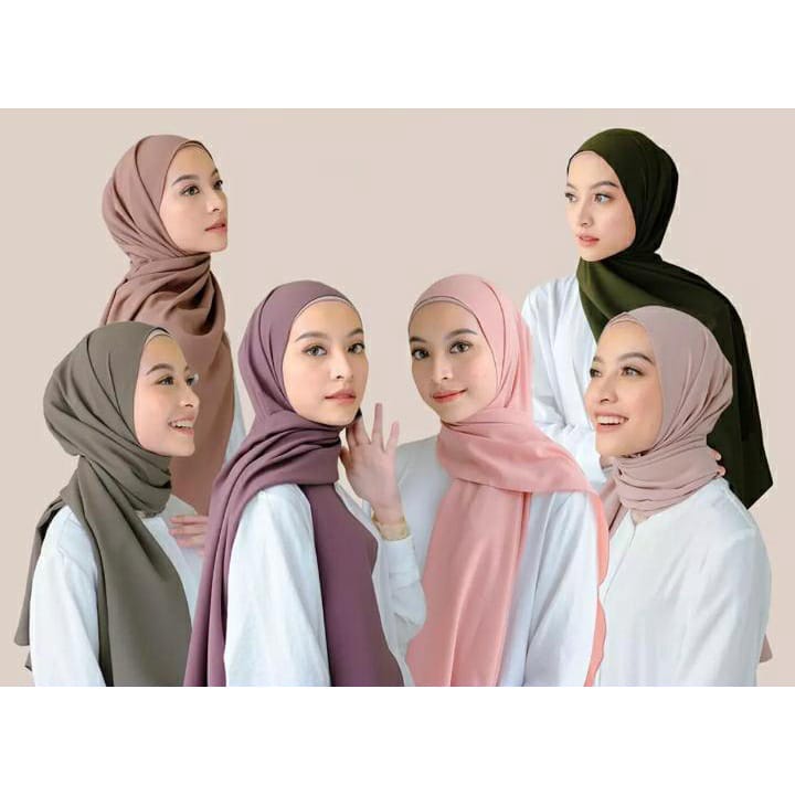 [✅COD] PASHMINA + INNER 2IN1 CERUTY BABY DOLL - PASHMINA INNER INSTAN PREMIUM