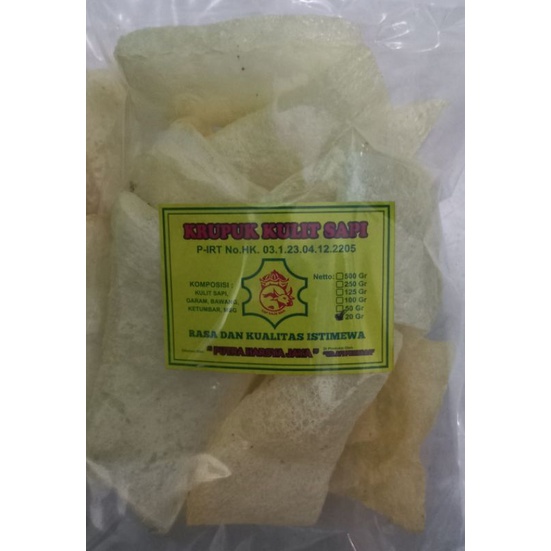 

Krupuk Kulit Sapi/Rambak