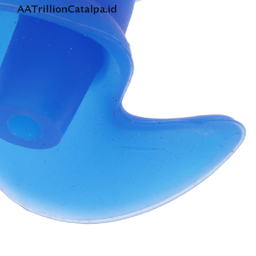 Aatrillioncatalpa 1 Pasang Earplug Penutup Telinga Bahan Silikon Lembut Anti Air