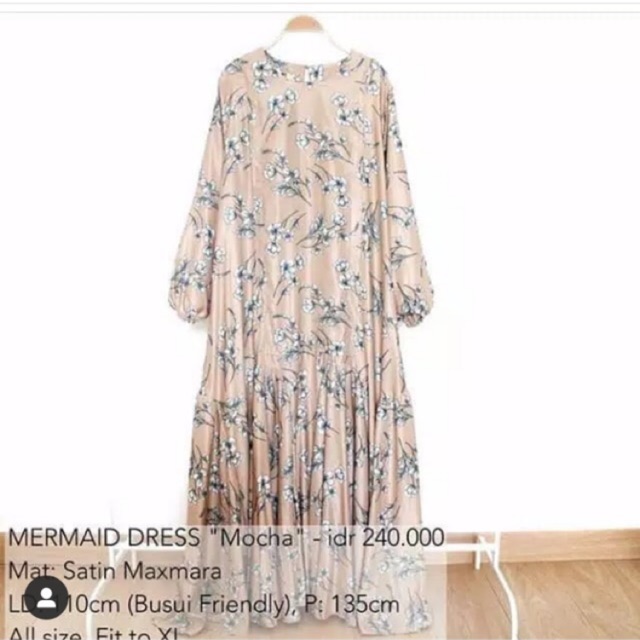 Mermaid dress by ISH Iymelsayshijab baju busui bukaan kanan kiri new ori