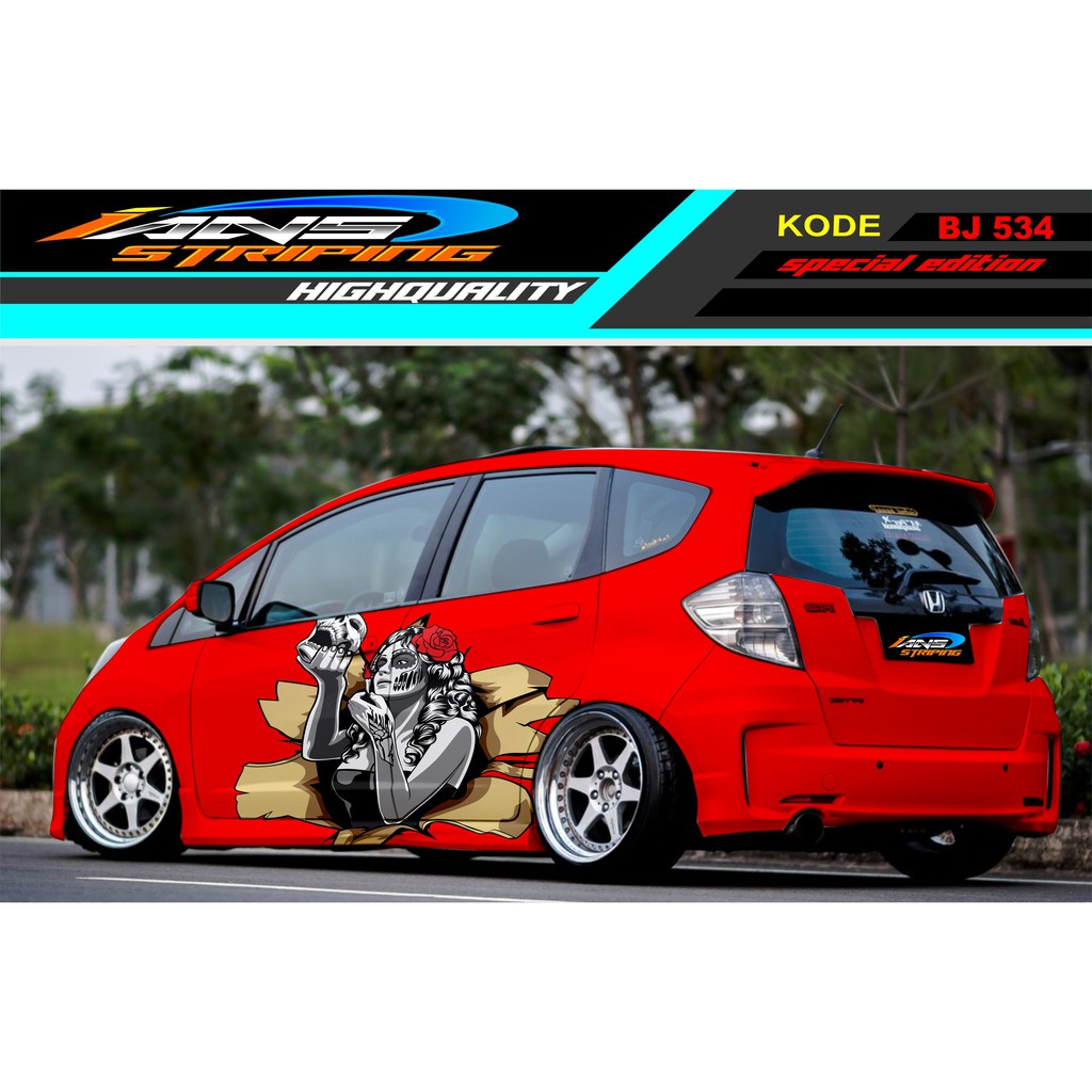 STICKER HONDA JAZZ AGYA BRIO SIGRA YARIS / DECAL STICKER MOBIL / STIKER MOBIL / STICKER MOBIL