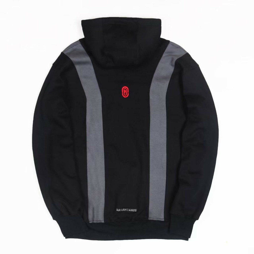 Jaket Sweater Hoodie BSTR GRAY STRIP – Black Edition Trendy Casual Unisex Good Brand Quality Stylish