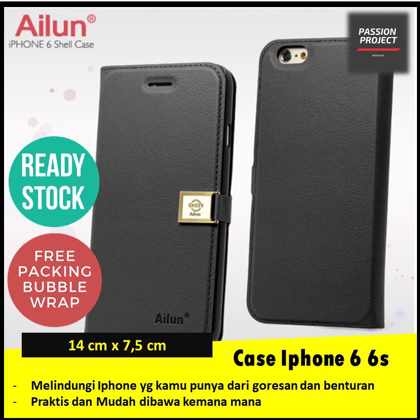 Case Casing Iphone 6 6s Ailun Warna Hitam Elegan Lucu Keren Murah