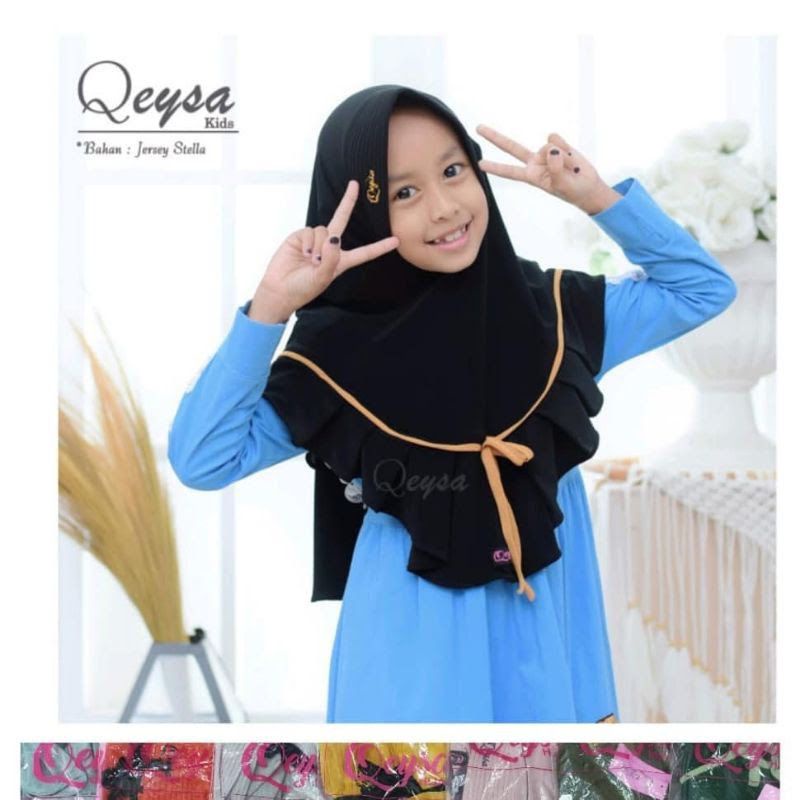 anak Tali Qesya/jilbab anak /hijab anak instan