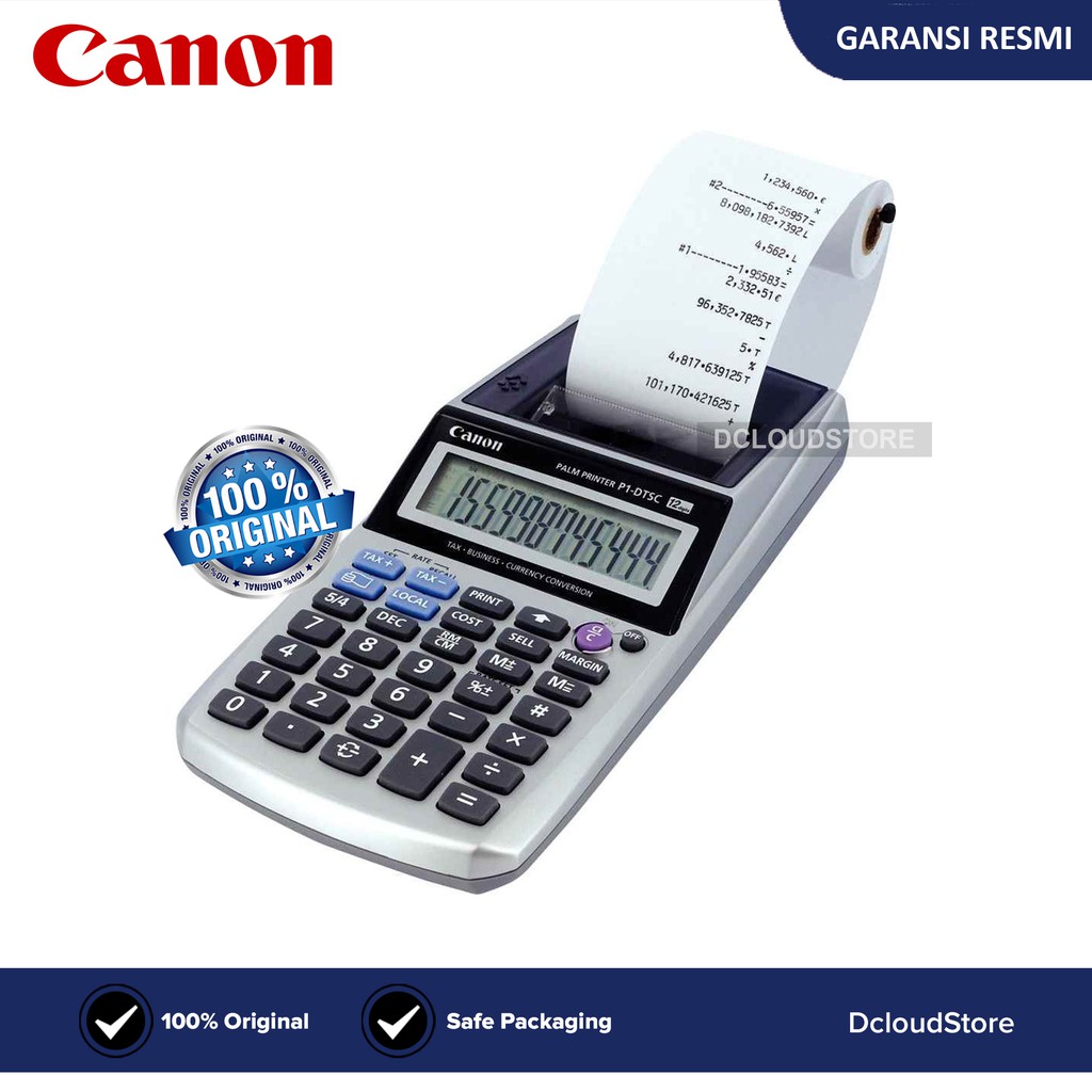 

Kalkulator Printer CANON P1-DTSC Original Print Struk Calculator Mesin Kasir