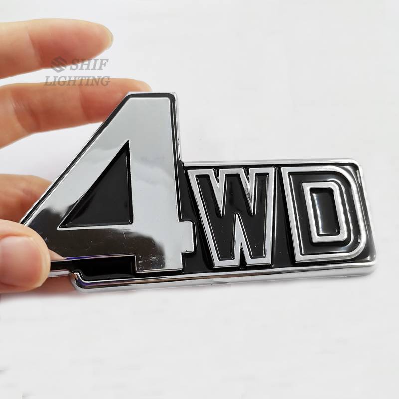 1pc Stiker Emblem Logo 4WD Bahan ABS Untuk Bagasi Belakang Mobil Mitsubishi Pajero V31