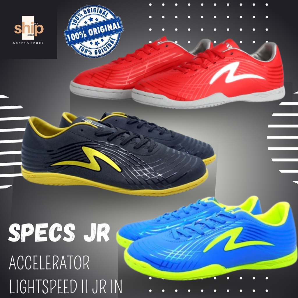 Sepatu Futsal Anak Specs JR ACCELERATOR LIGHTSPEED II JR IN Original 100%  - Ship Sport ( Sepatu Fut