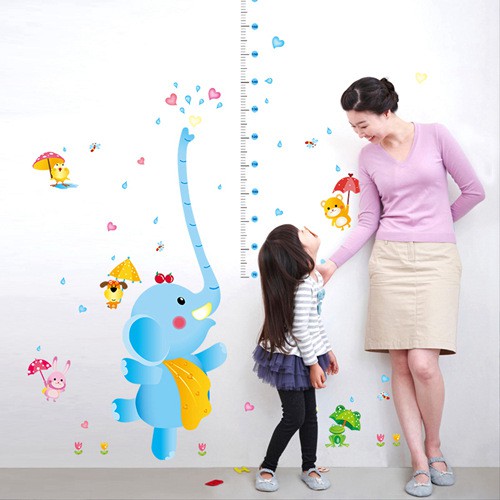 RELIZA WALL STICKER TINGGI BADAN GAJAH GROW UP ELEPHANT SK9111 STIKER DINDING