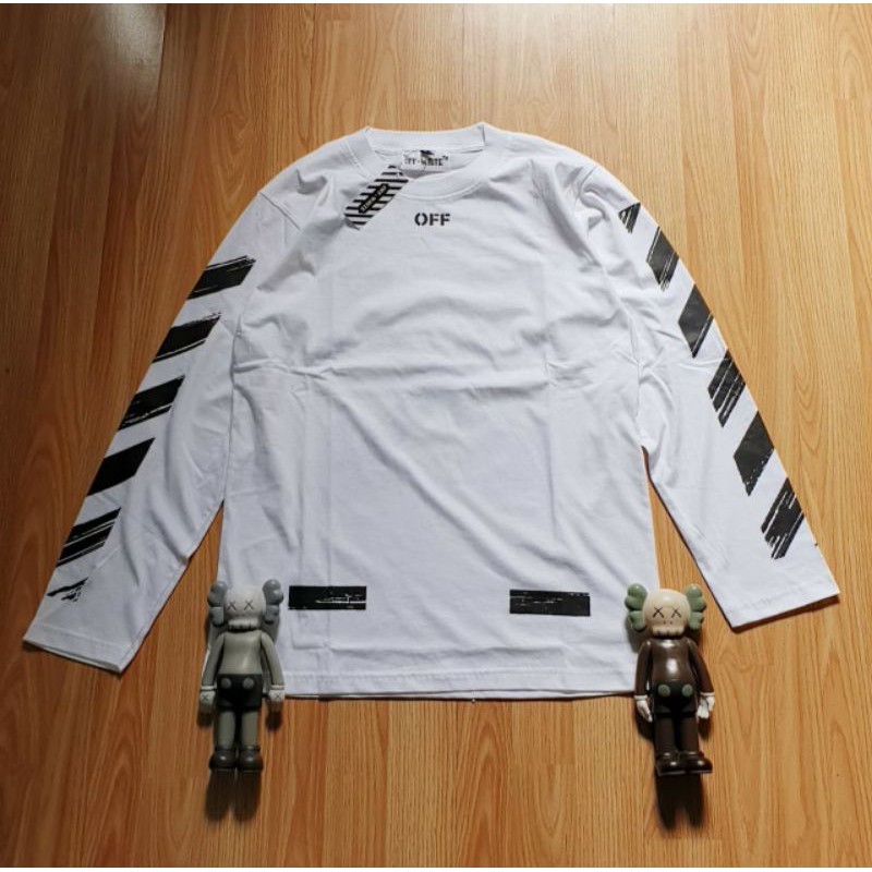 KAOS LENGAN PANJANG/LONGSLEEVE OFF WHITE ARROW WHITE