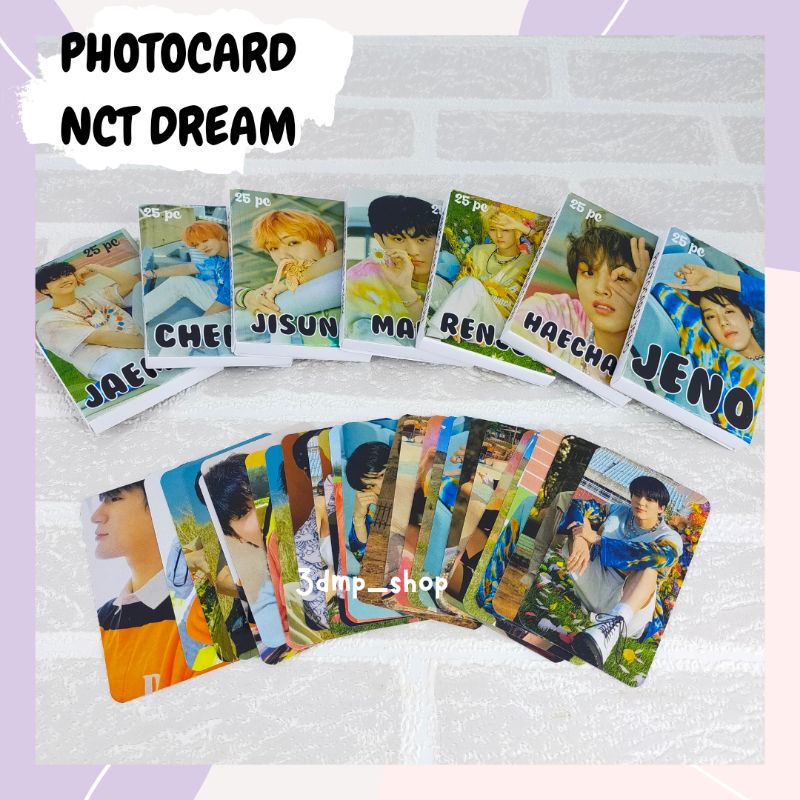 [25 Lembar] photocard lomo photo card nct dream hello future peace love one day big thrills past