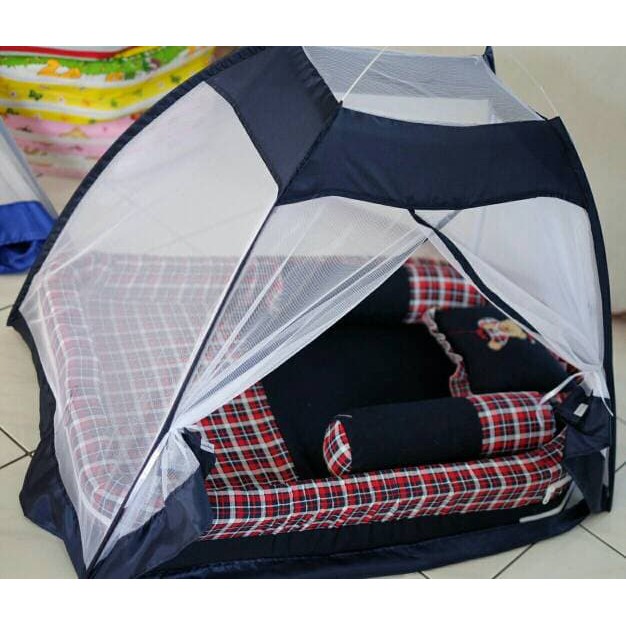 set kasur bayi . tenda kelambu. kasur bantal guling kelambu.