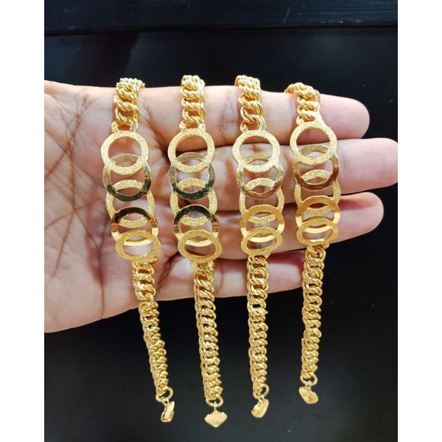 Gelang Audy Rantai Coco Lapis Mas Penang