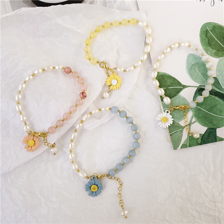 Gaya Korea Dongdaemun yang sama produk elegan little daisy bunga gelang wanita in Dingin gaya gelang