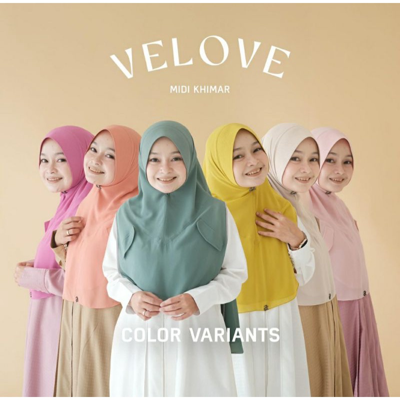 Velove Midi Khimar by Aneuku