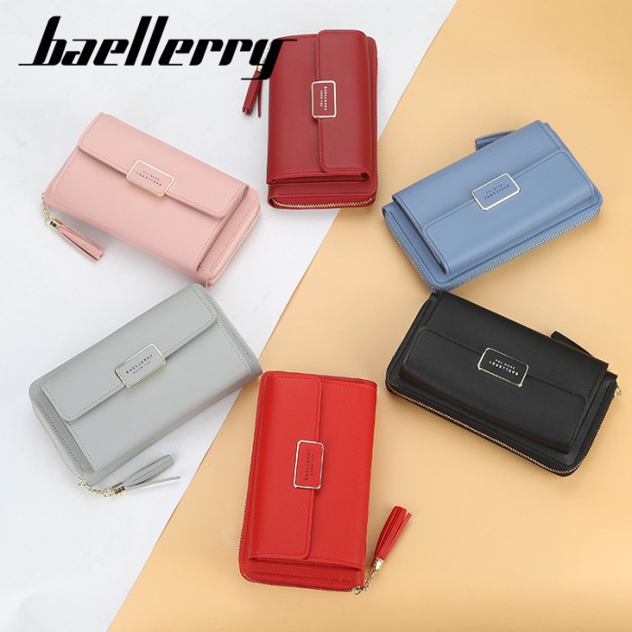 Tas Selempang Kulit Wanita Dompet Cewek Multifungsi Baellerry N0101