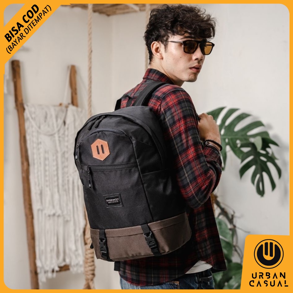 Tas Ransel Sekolah Branded Premium Backpack Laptop up to 14 15 inch Tas Punggung Gendong Kuliah Kerja Trendy Kekinian