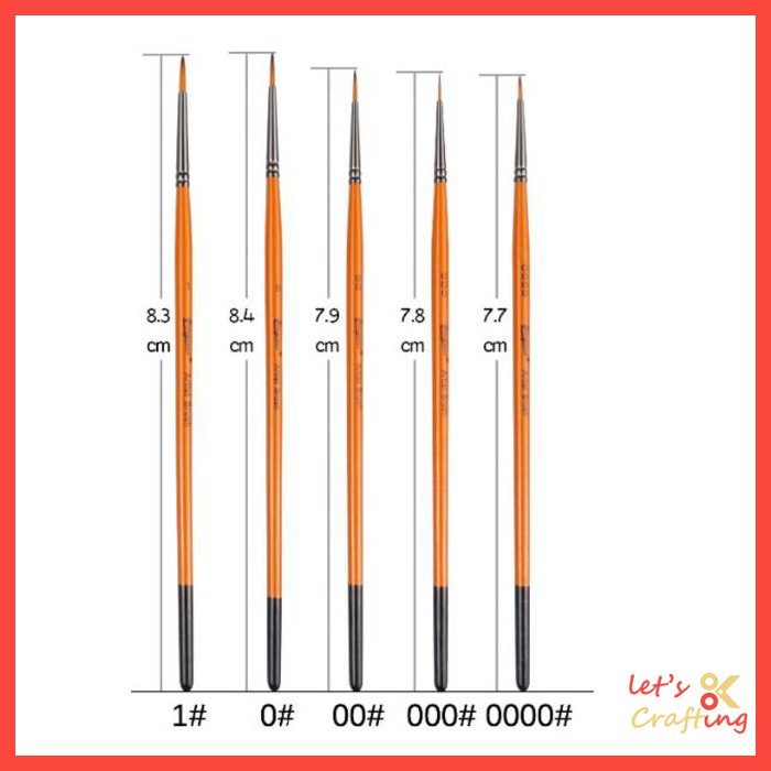 

Kuas Lukis Giorgione Art Brush G-1010 No. 00 / 000 / 0000 Kuas Lukis