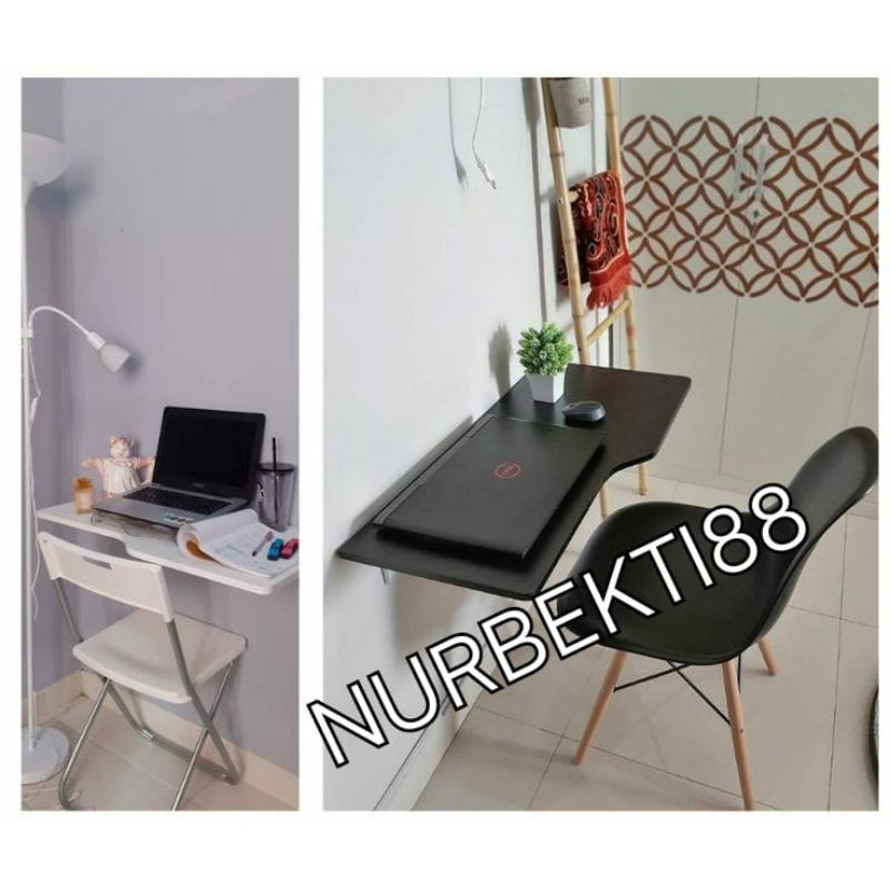 Meja lipat dinding uk 80 x 40