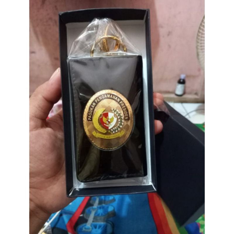 dompet STNK Paspampres gantungan kunci Paspampres kulit asli
