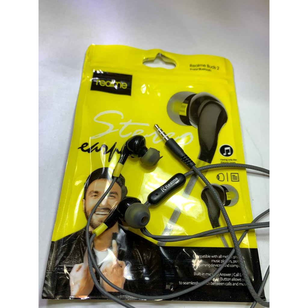earphone handsfree purebass realme buds RMA101 / MA11 / R32 / QP-005 / AT-038 / RMA103 / R30 / R88 / R35-RMA103