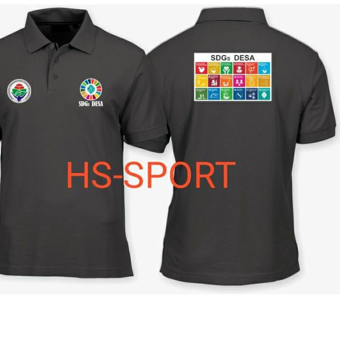 ☉ POLO SDGS DESA BAJU SDGS + nama desa full sablon BAJU SDGS DESA ♟