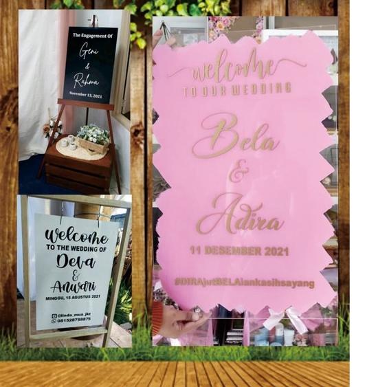 

CUTTING STICKER WELCOME WEDDING/ENGAGEMENT ホ