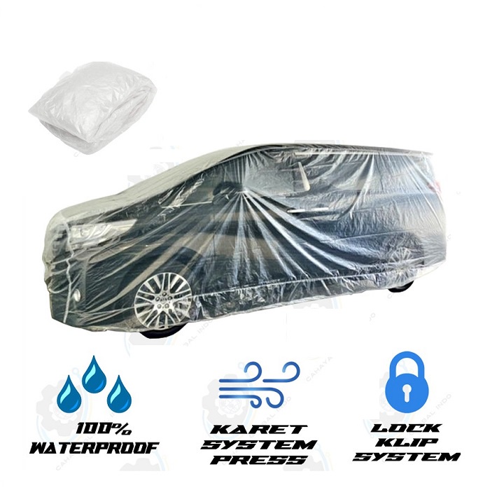 Sarung Body Cover Mobil Plastik Disposable Transparan Auto Cover