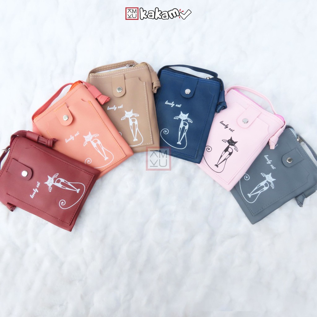 Tas Selempang Minni Handphone Pocket Wanita Karakter