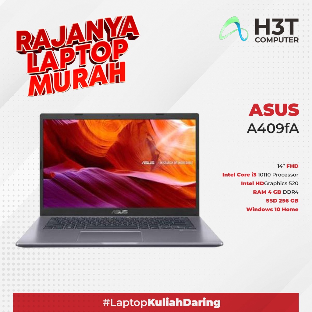 ASUS A409FA CORE I3-10110 4GB 256GB SSD WIN  OHS