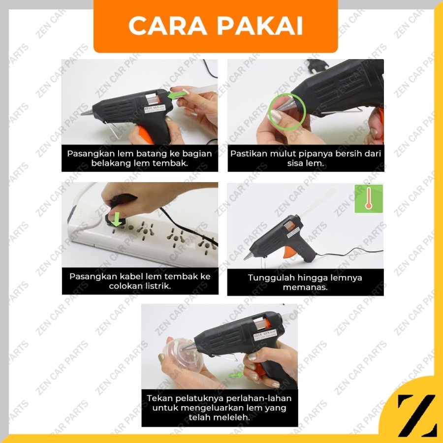 Alat Lem Tembak Glue Gun 20W Lem Bakar Cair