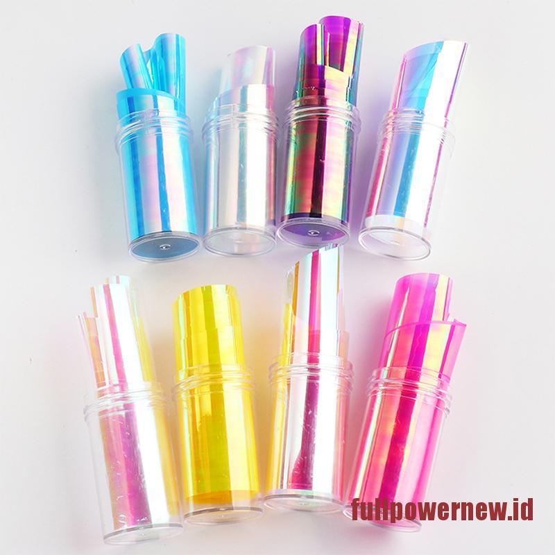 【COD】Glass Nails Foil Ice Cube Cellophane Nails Design Transfer Paper Nail Art Decor