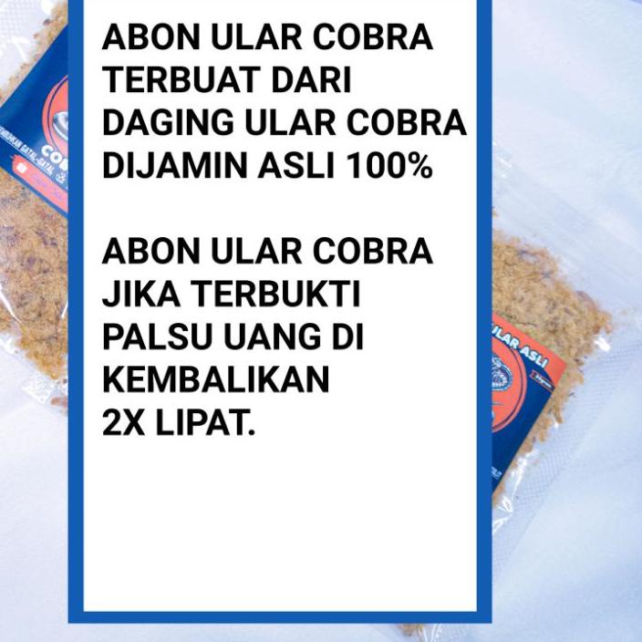 

DK84➡ Abon ular cobra asli original 100%/ obat paling ampuh untuk gatal2 Dll ☼ (Laris)