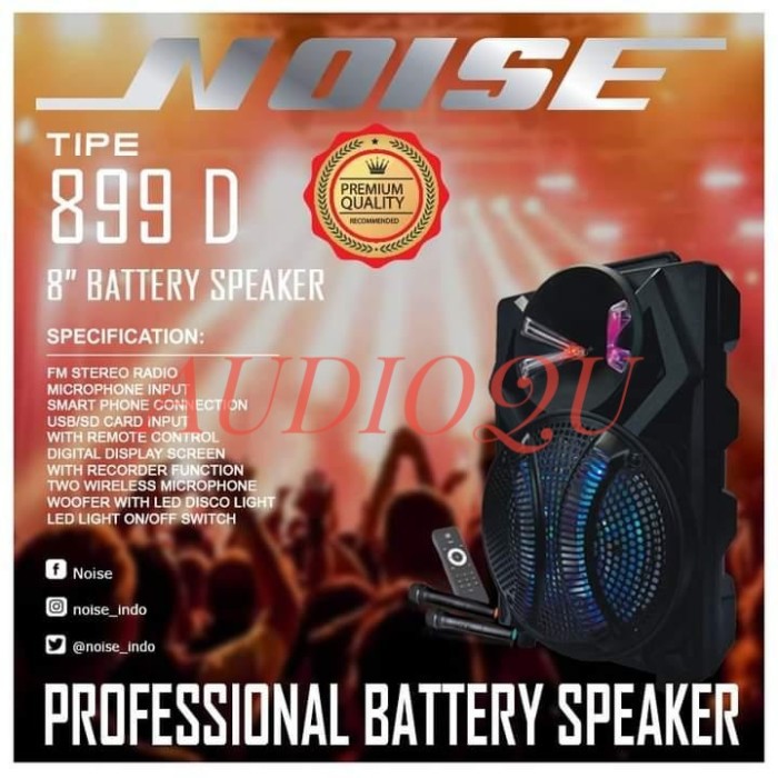Speaker Portable Meeting Wireless 8inch Noise 899 D / Noise 899D