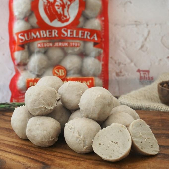 

MAKANAN BEKU / BAKSO SAPI SB PREMIUM SUMBER SELERA / BASO SAPI SB 25PCS 325GR NON COD