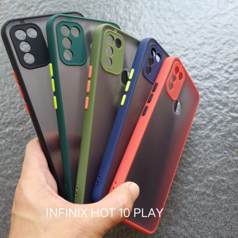 Case infinix Hot 10 PLAY . Hot 11 PLAY ( 2 model ) soft softcase softshell silikon cover casing kesing housing