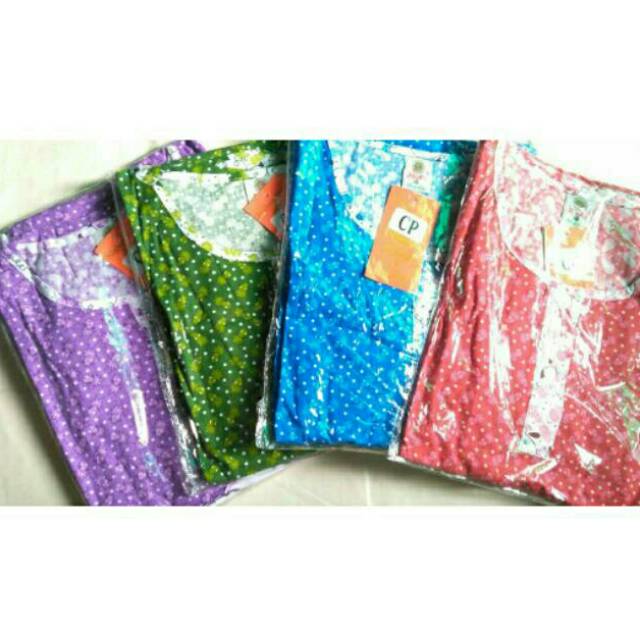 BAJU TIDUR WANITA #HOKI & SHEILA LENGAN PENDEK CELANA PANJANG