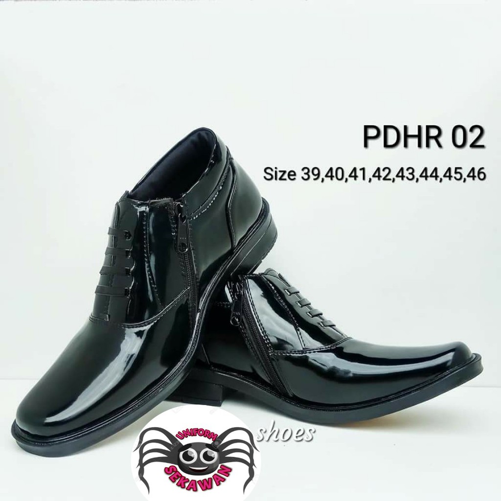 Sepatu PDH 02 Sepatu Pantofel Kilap TNI POLRI Security Satpam